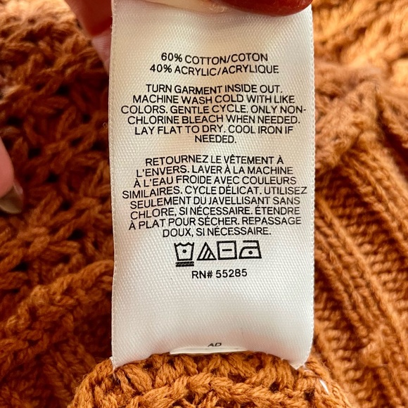 Express Turtleneck Cableknit Oversized Sweater - Picture 9 of 10